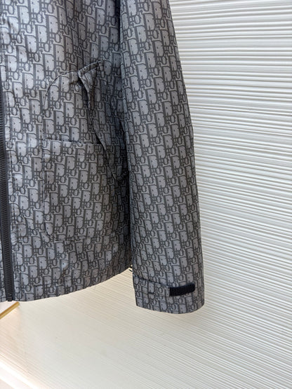 Oblique Hooded Jacket