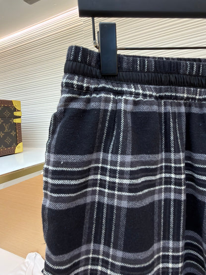 Cross Patch Flannel Shorts