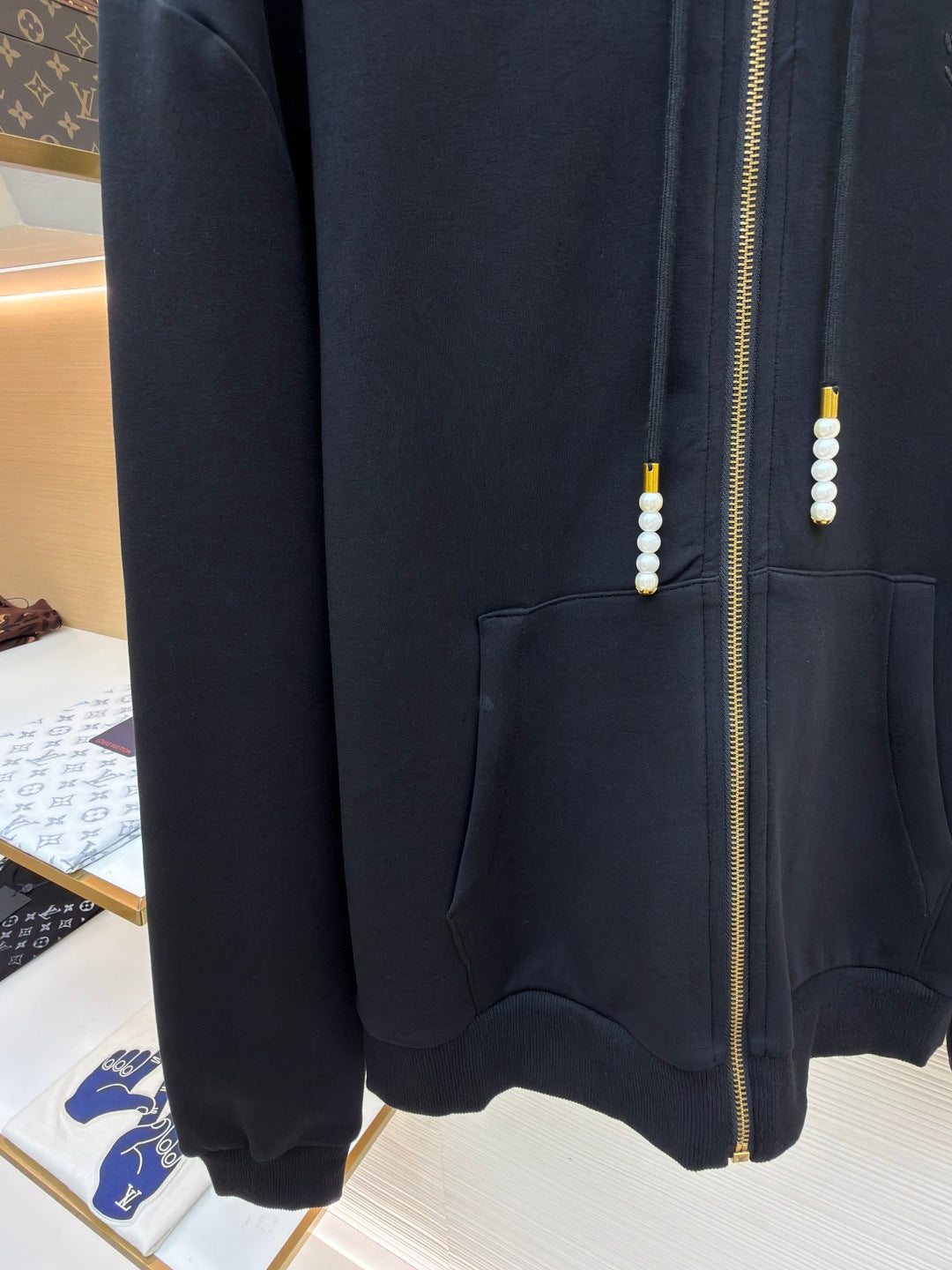 Embroidered Zip-Up Hoodie