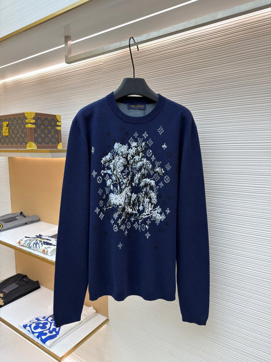 LV Logo Crewneck Sweater