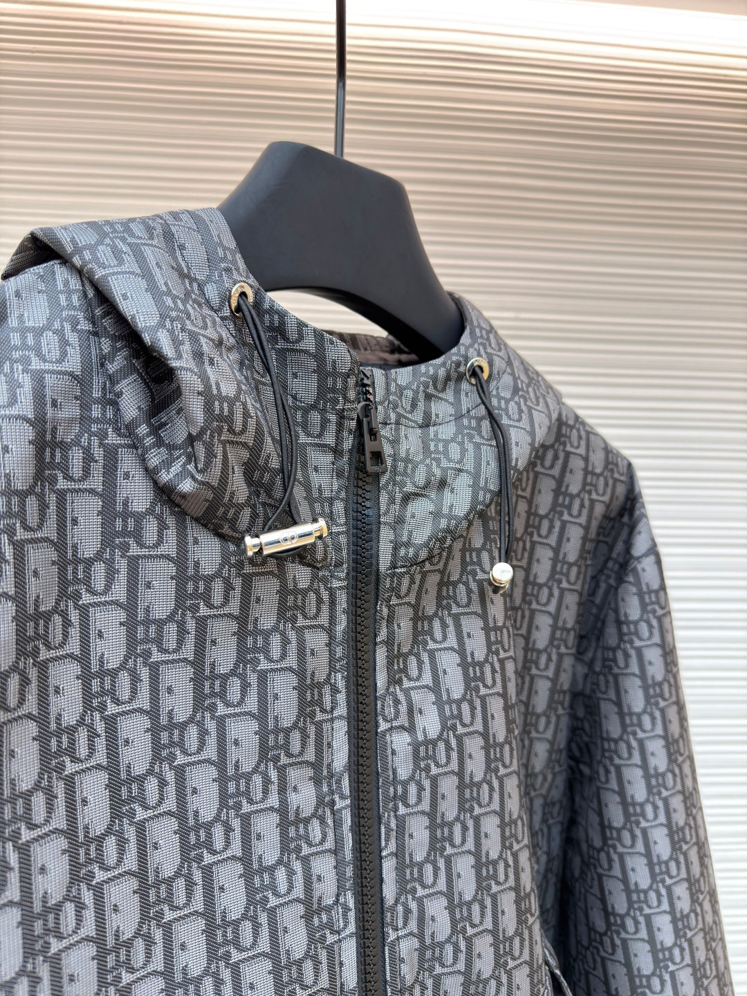 Oblique Hooded Jacket