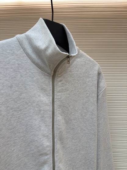 Embroidered Zip Jacket