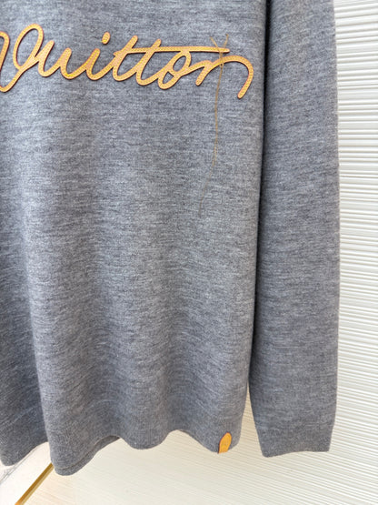 LV Logo Cashmere Hoodie
