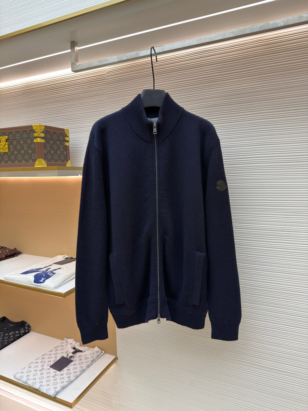 Logo Patch Knit Cardigan