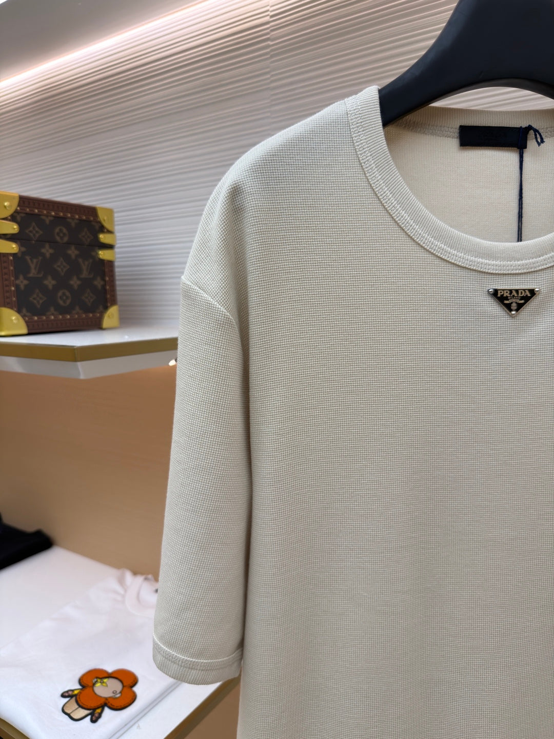 Waffle-Knit T-Shirt
