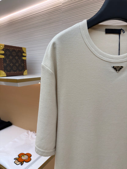 Waffle-Knit T-Shirt