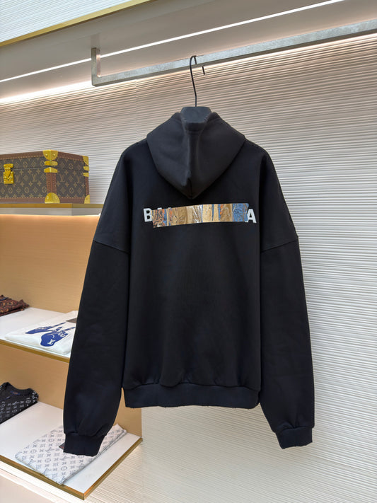 Tape Logo Hooded Jacket