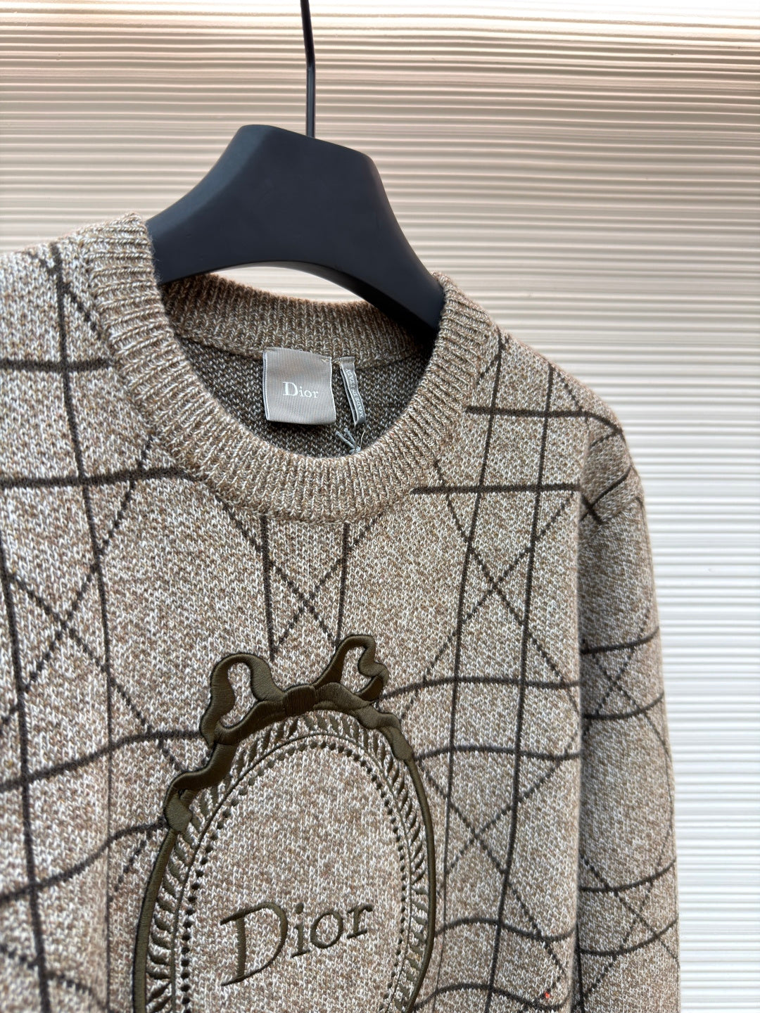 Cannage Wool Crewneck Sweater
