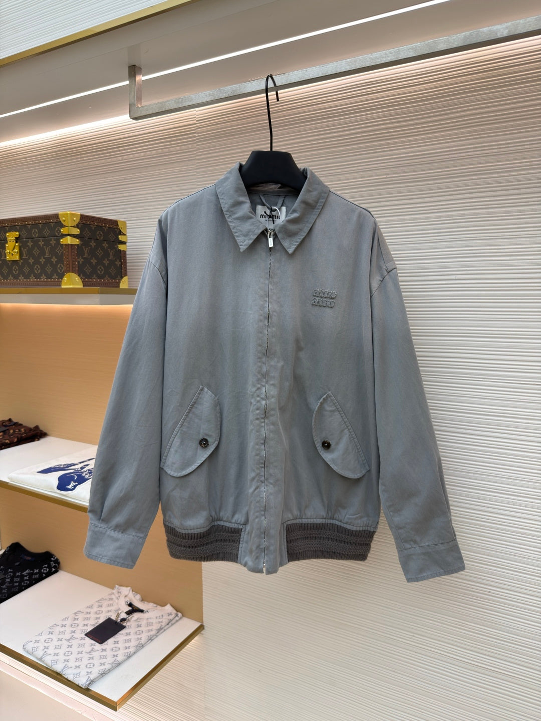 Embroidered Zip Jacket