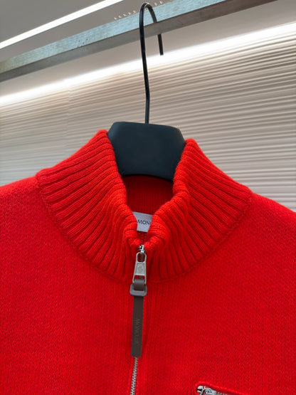 Logo Patch Half-Zip Sweater