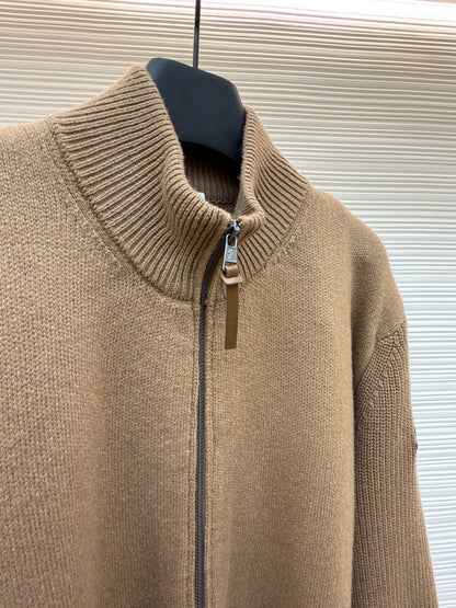 Logo Patch Knit Cardigan