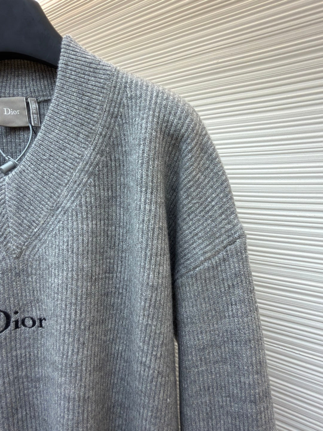 CD Logo Wool Crewneck Sweater