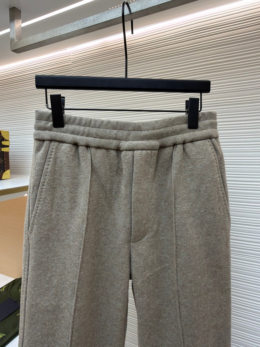 Oblique Cashmere Trousers