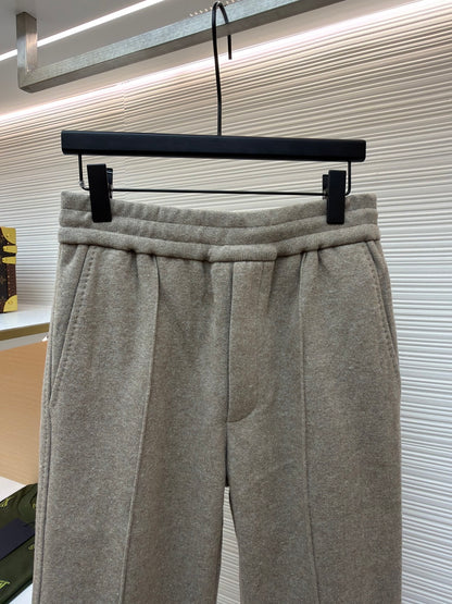 Oblique Cashmere Trousers