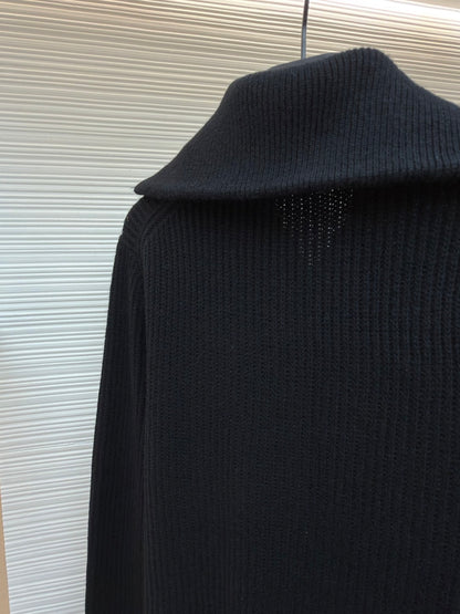 Logo Patch Half-Zip Sweater