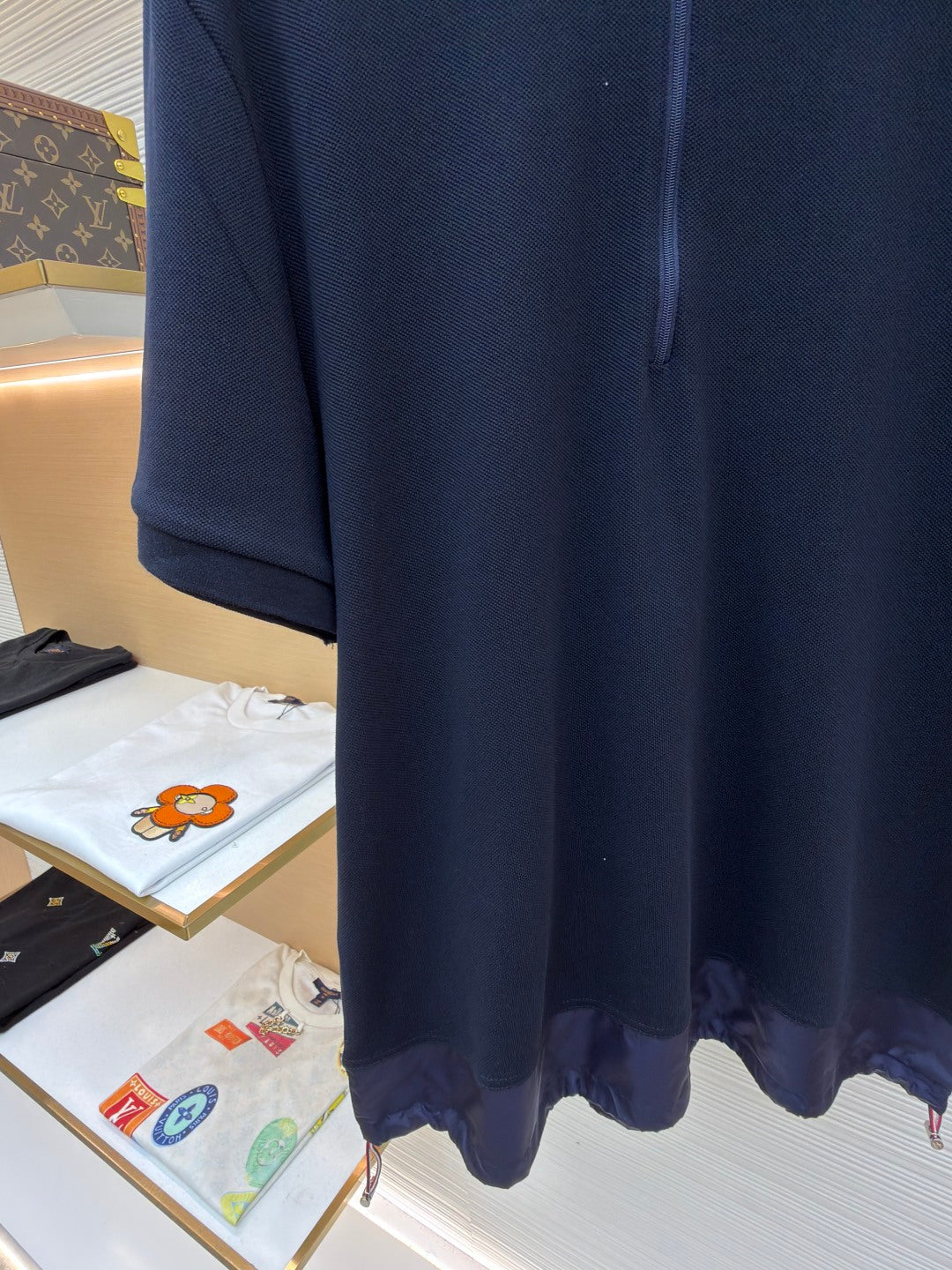 Logo Patch Zip Polo