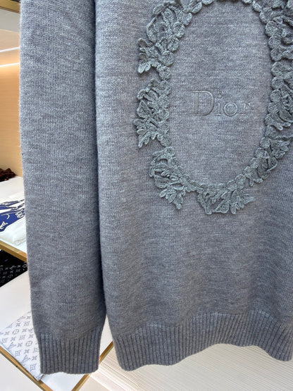 Embroidered Crewneck Sweater