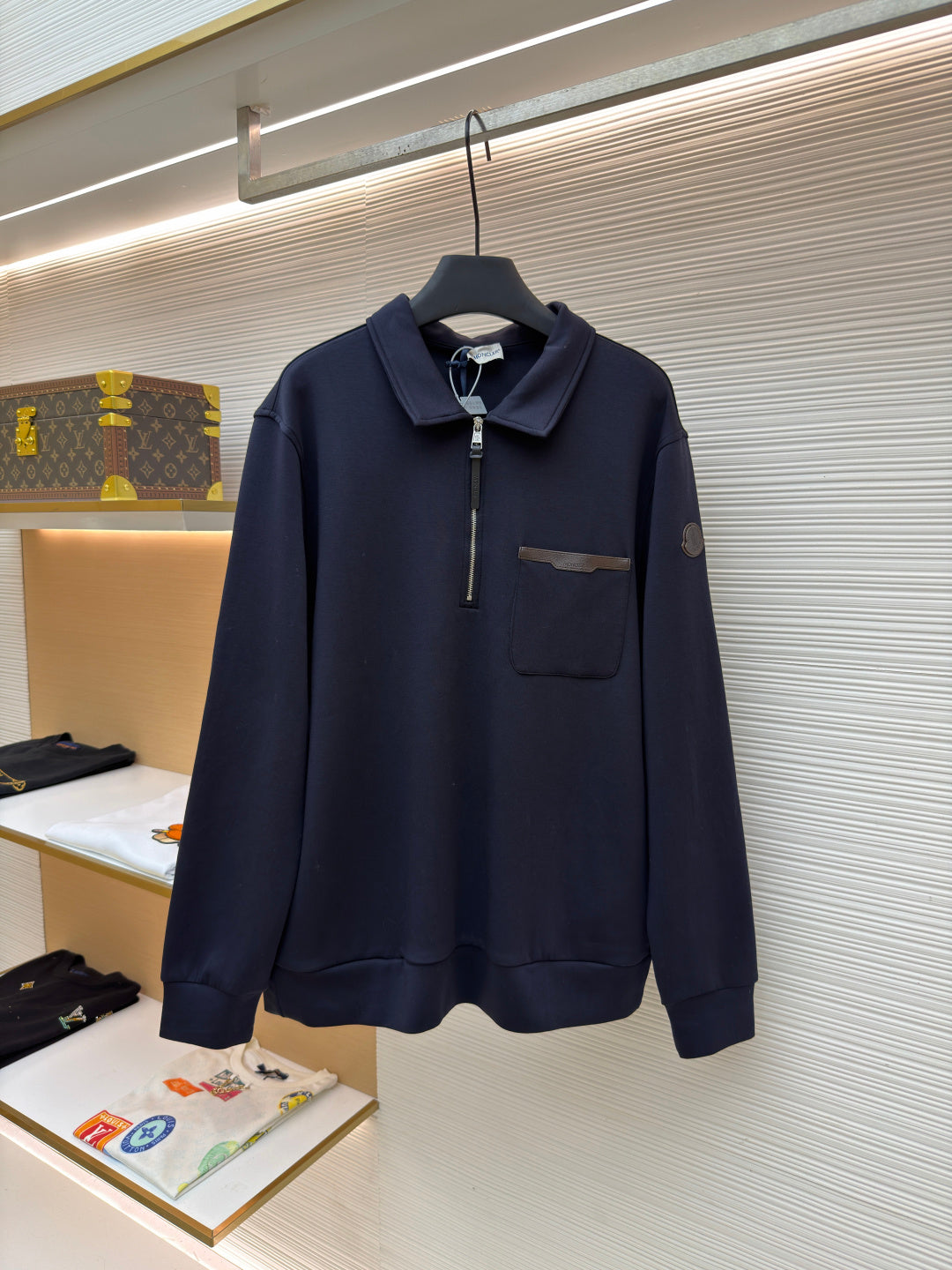 Logo Patch Zip-Up Hoodie