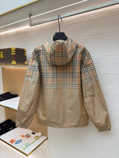 Vintage Check Hooded Jacket