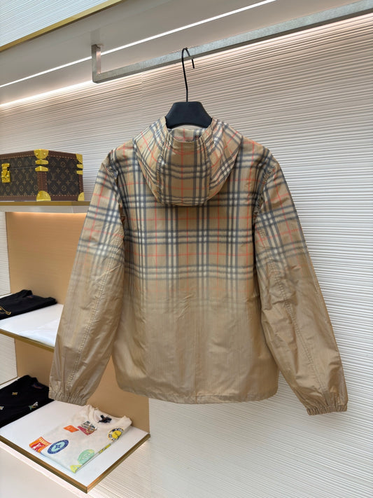 Vintage Check Hooded Jacket