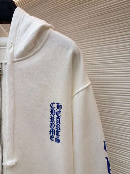 Gothic Logo Zip-Up Hoodie