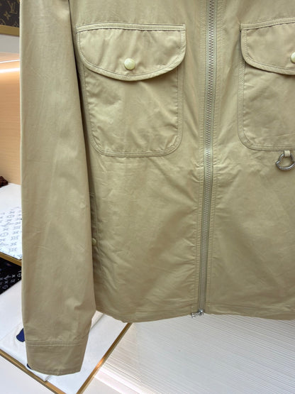 Logo Patch Zip Jacket