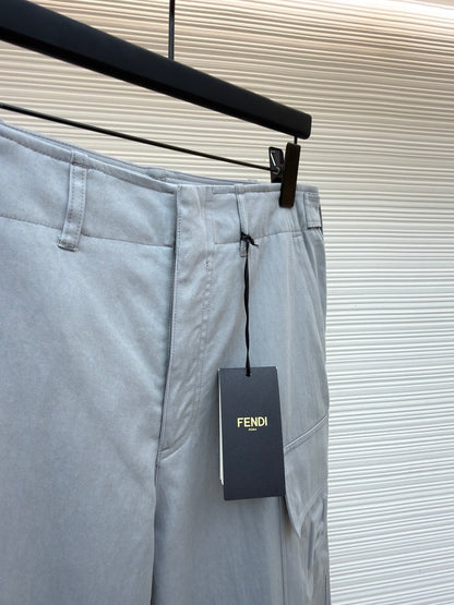 Gabardine Cargo Trousers