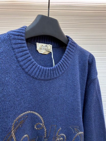 Embroidered Crewneck Sweater