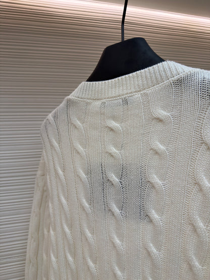 Embroidered Knit Cardigan