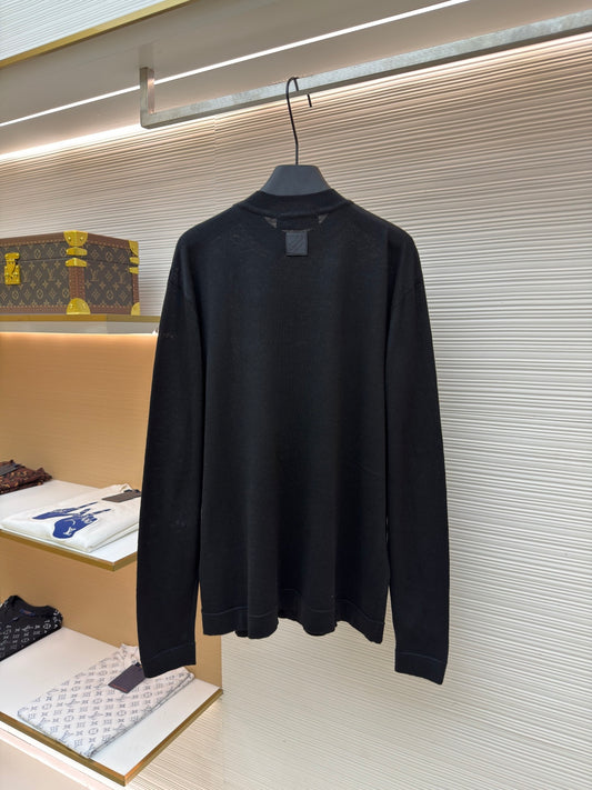 Flower Motif Crewneck Sweater