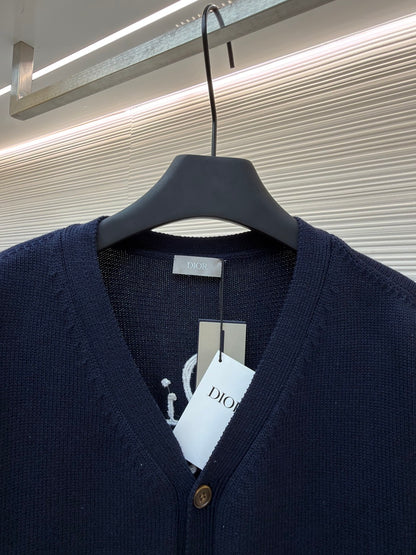 Embroidered Knit Cardigan