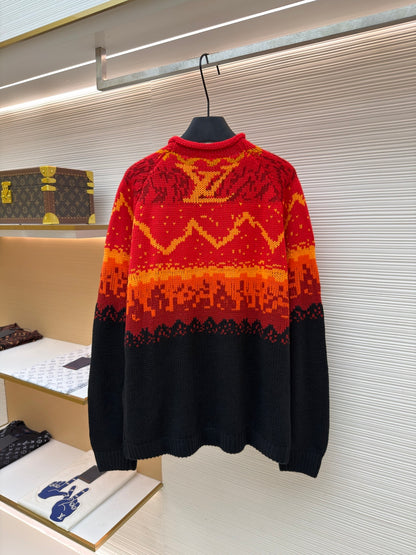 LV Logo Wool Crewneck Sweater