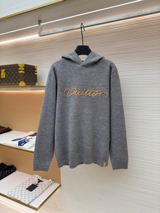 LV Logo Cashmere Hoodie