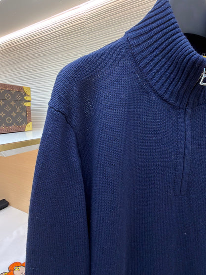 Embroidered Turtleneck Sweater