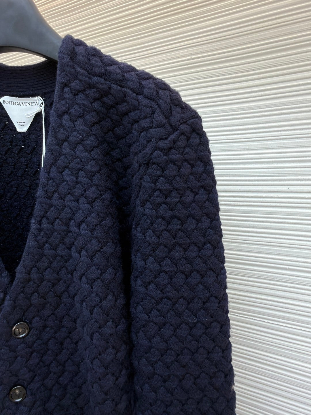 Intrecciato Wool Knit Cardigan