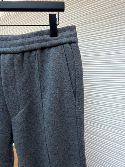 Oblique Cashmere Trousers