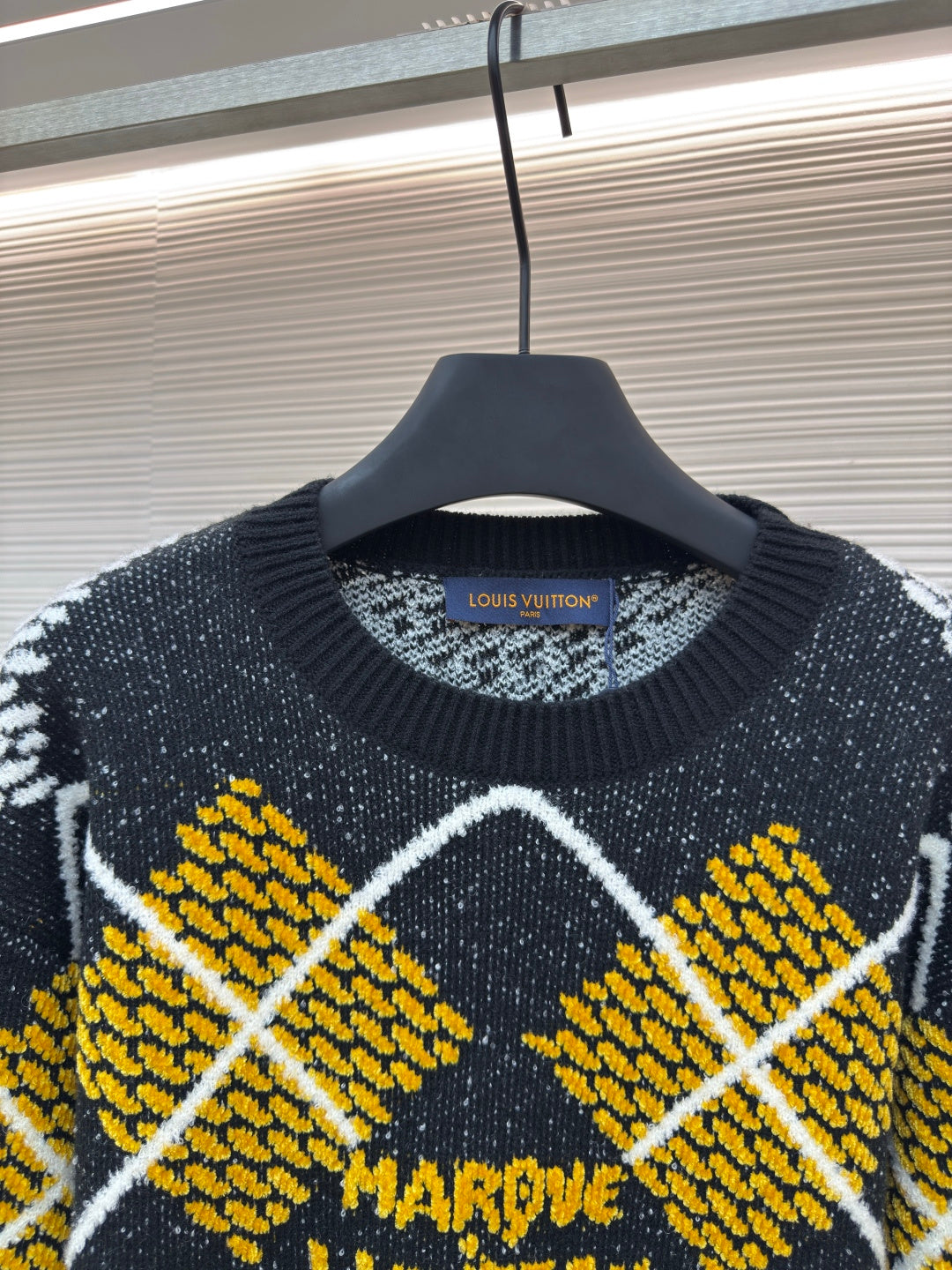 Damier Crewneck Sweater