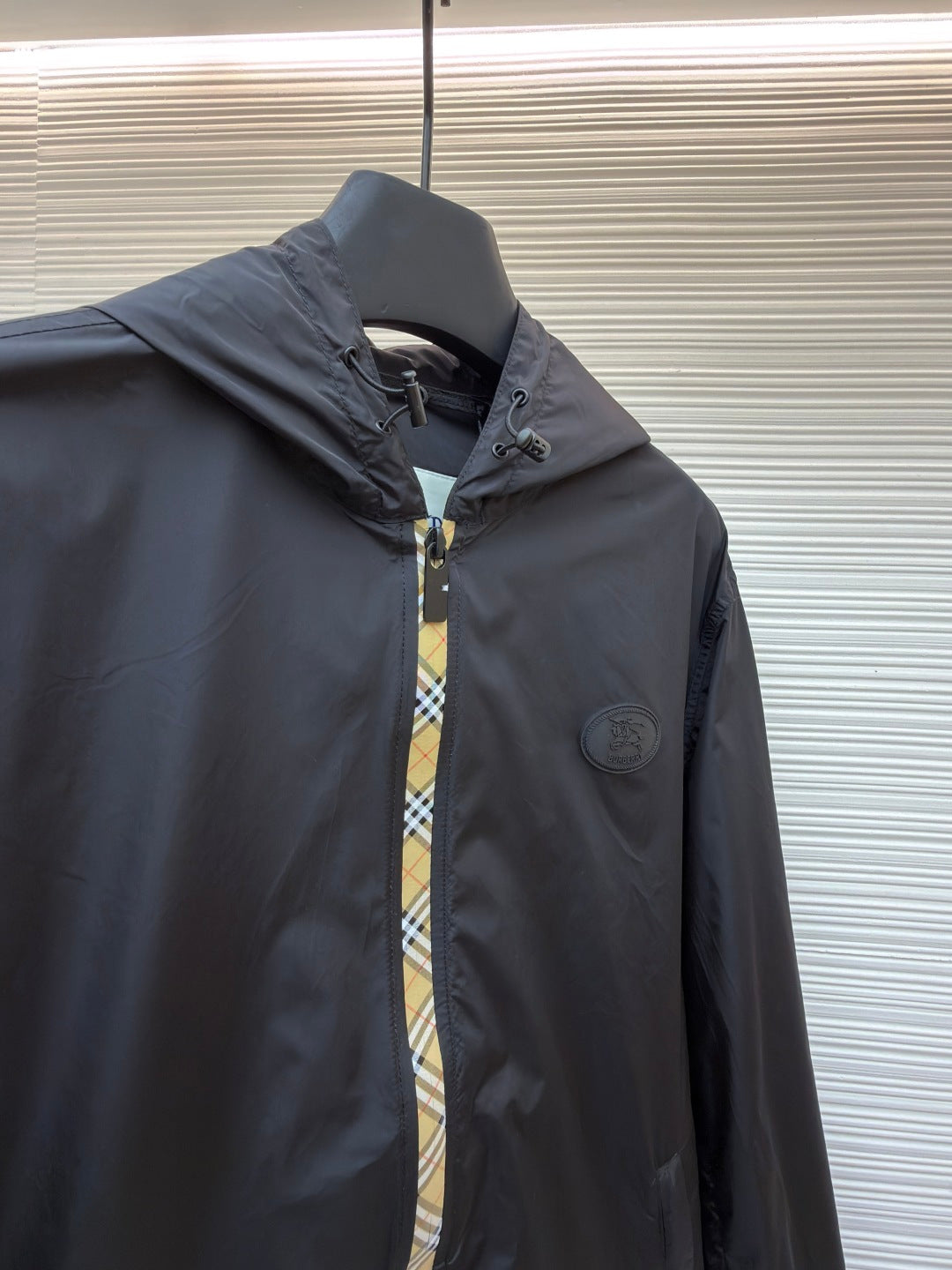 Vintage Check Hooded Jacket