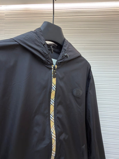 Vintage Check Hooded Jacket