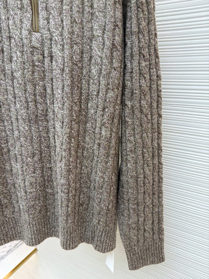 Wool Half-Zip Sweater