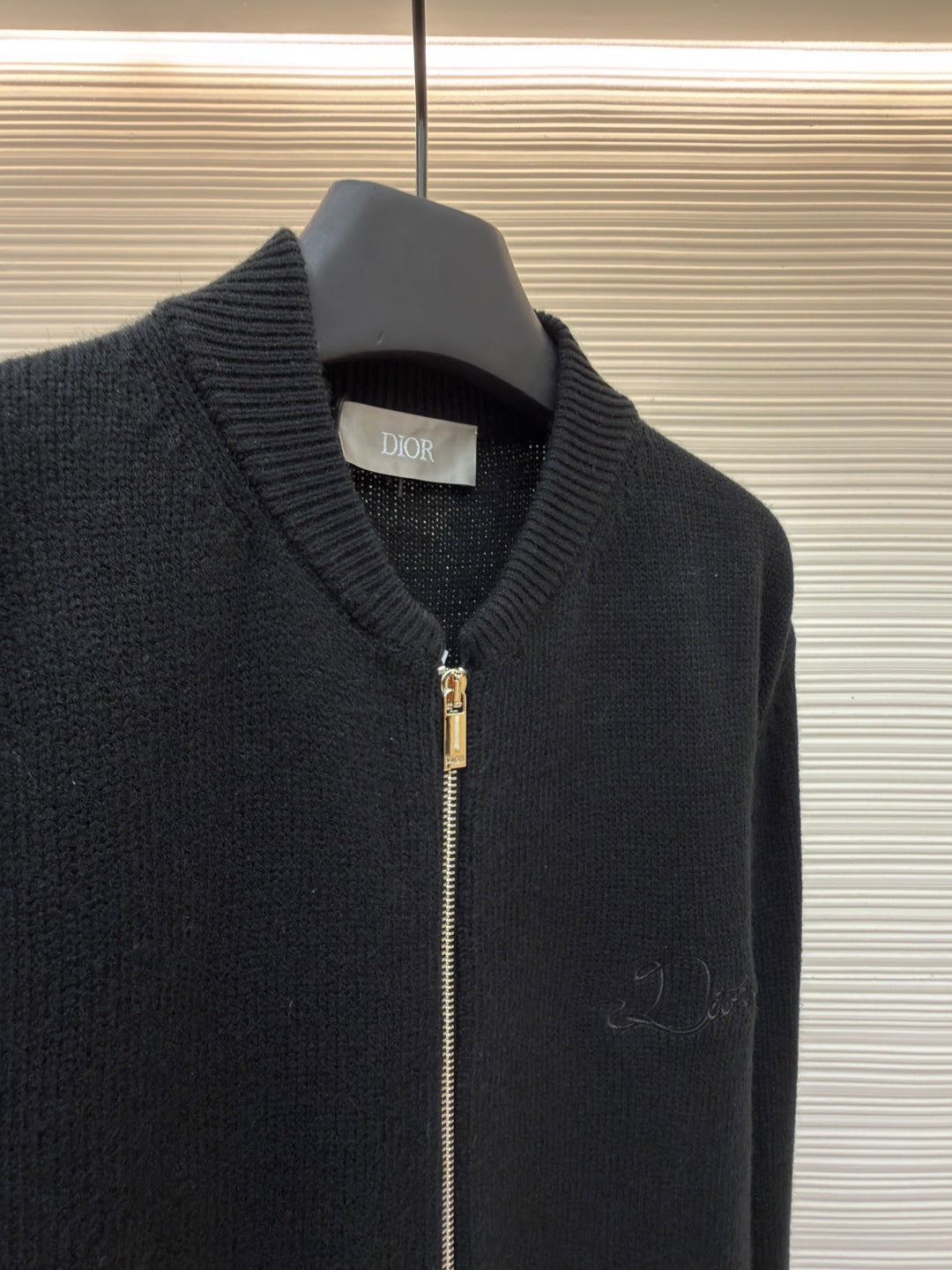 CD Logo Wool Knit Cardigan