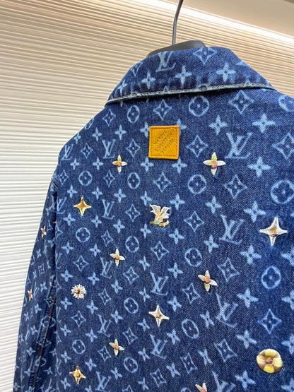 LV Logo Denim Jacket