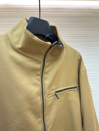 Logo Patch Zip Jacket