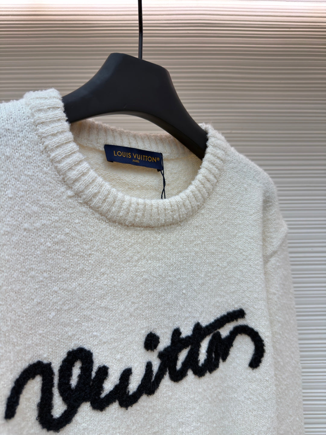 LV Logo Wool Crewneck Sweater