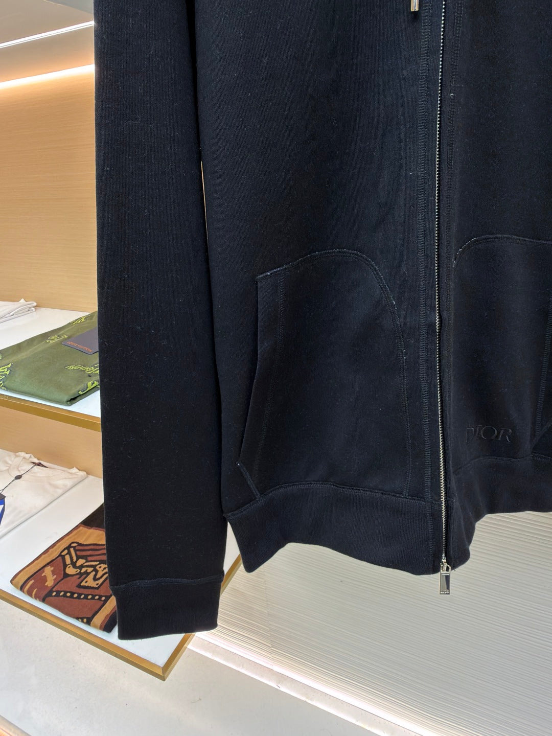 Oblique Cashmere Knit Cardigan