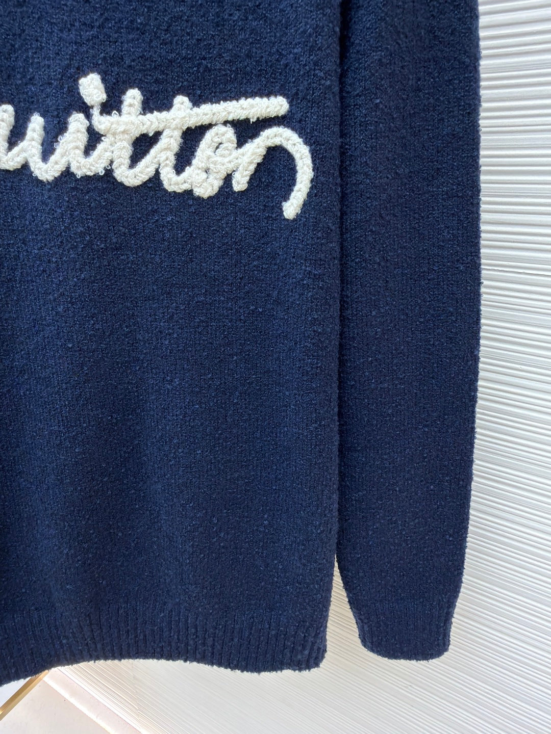 LV Logo Wool Crewneck Sweater
