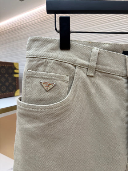 Logo Denim Shorts