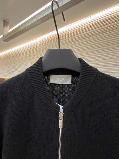 CD Logo Wool Knit Cardigan