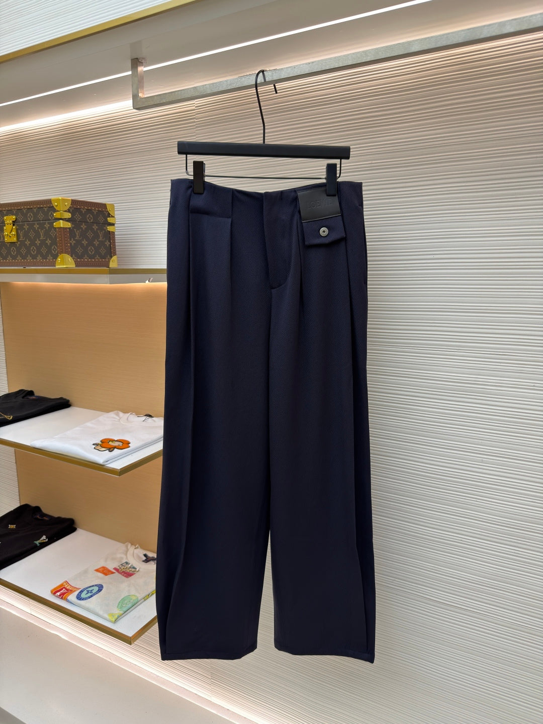 Logo Patch Relaxed Trousers