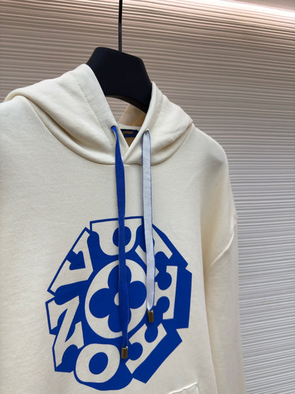 Flower Motif Hoodie